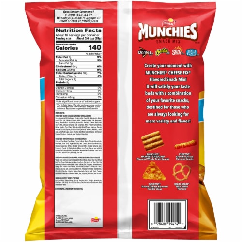 Munchies® Cheese Fix Snack Mix Party Size Perspective: back