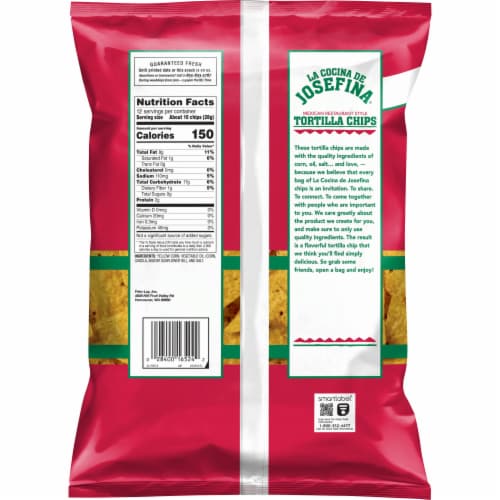 La Cocina De Josefina® Mexican Restaurant Style Gleten Free Tortilla Chips Perspective: back