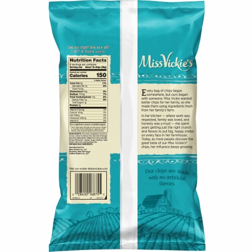 Miss Vickie s Sea Salt Vinegar Kettle Cooked Potato Chips 8 Oz Kroger