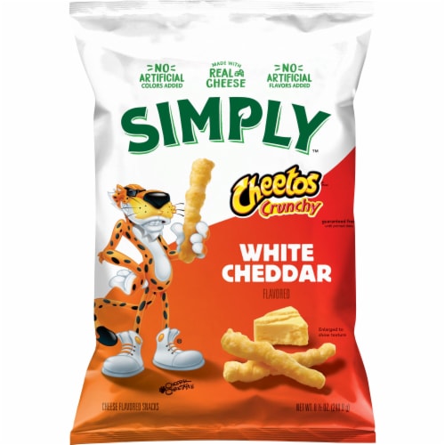 Cheetos® Simply Crunchy White Cheddar Chips Perspective: back