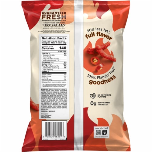 Cheetos® Flamin' Hot® Oven Chips Perspective: back