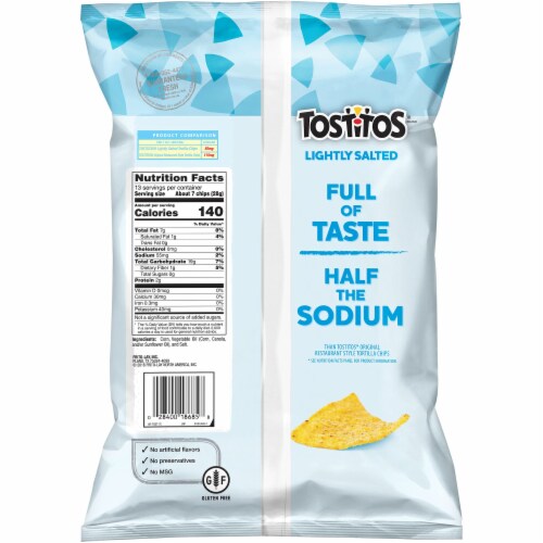 Tostitos® Lightly Salted Tortilla Chips Perspective: back