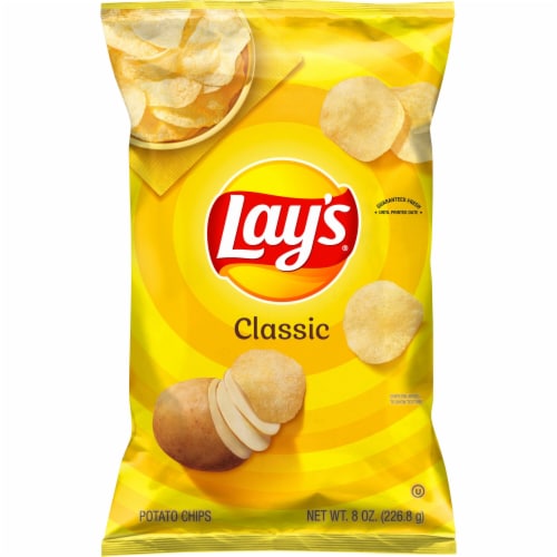 Lay's Classic Potato Chips, 8 Ounce