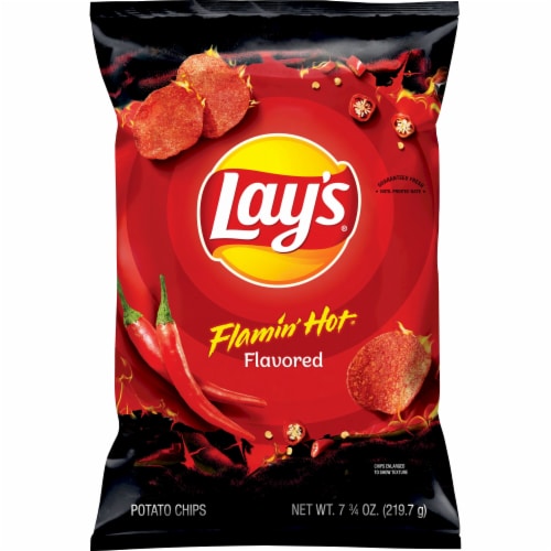Lay's® Flamin' Hot® Potato Chips Perspective: back