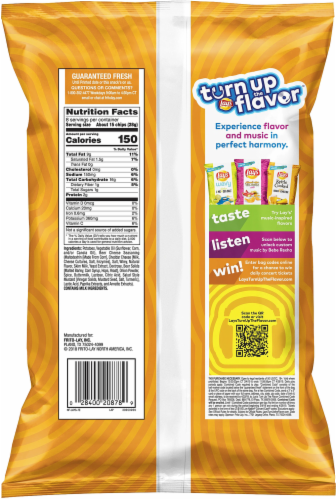 Lay's Classic Beer Cheese Potato Chips Perspective: back
