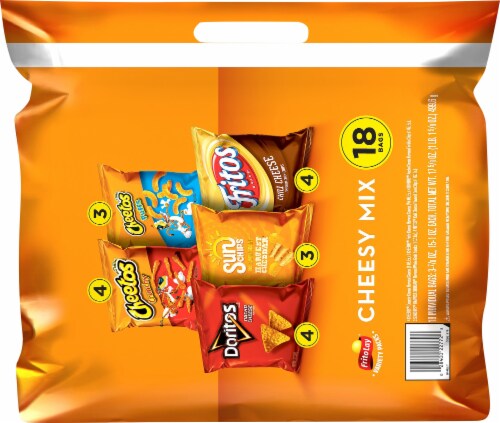 Frito-Lay® Cheesy Mix Snacks & Chips Variety Pack Perspective: back