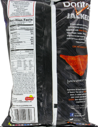 Doritos Jacked Spicy Street Taco Tortilla Chips Perspective: back
