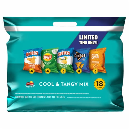 Frito-Lay® Cool & Tangy Mix Chips Variety Pack Perspective: back