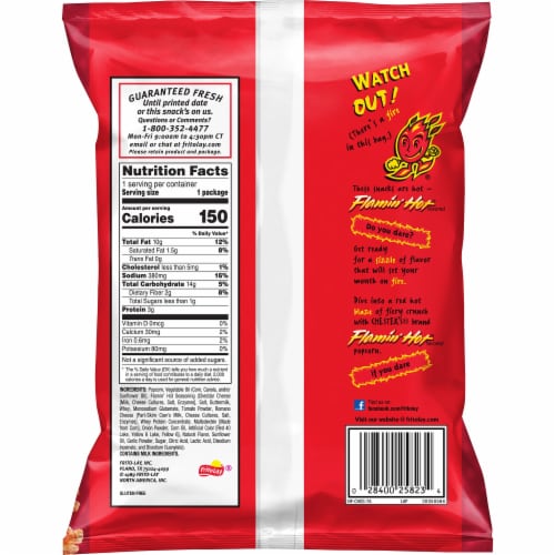 Chester's® Flamin' Hot Popcorn Perspective: back
