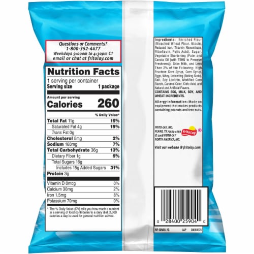 Grandma's® Vanilla Mini Sandwich Creme Cookies Perspective: back