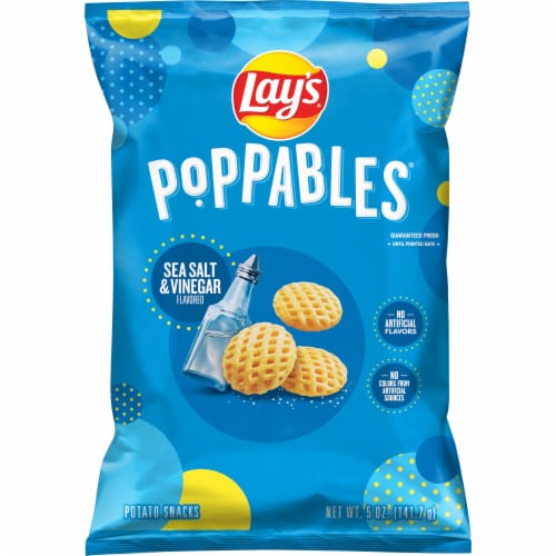 Lay's® Poppables Sea Salt and Vinegar Potato Chips Perspective: back