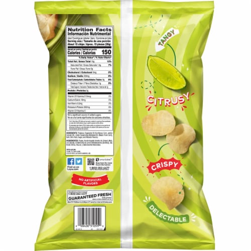 Lay's® Limon Potato Chips Party Size Perspective: back