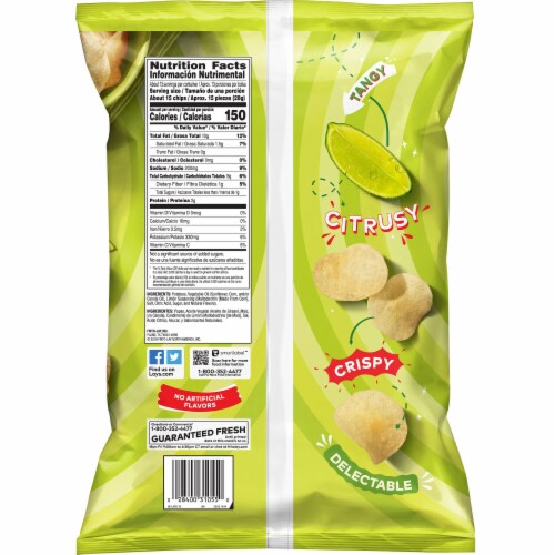 Lay's® Limon Potato Chips Party Size Perspective: back