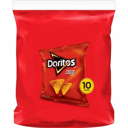 Doritos® Nacho Cheese Flavored Tortilla Chips Perspective: back