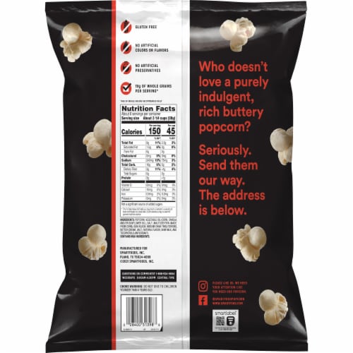 Smartfood® Movie Theater Butter Flavored Popcorn Perspective: back