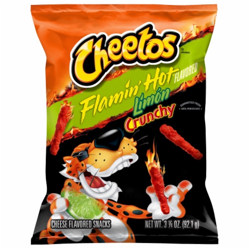 Cheetos® Crunchy Flamin Hot Limon Flavored Snack Perspective: back