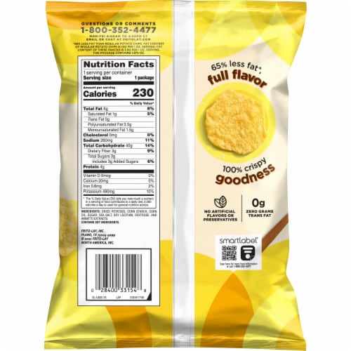 Lay's® Baked Original Potato Chips Perspective: back