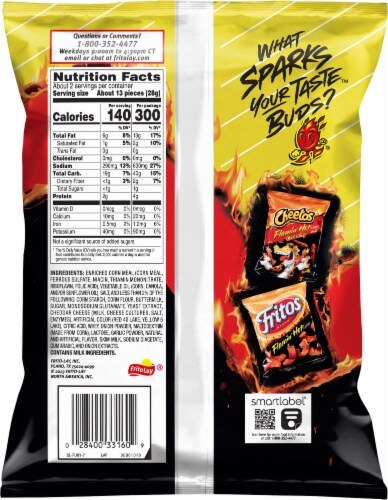 Funyuns® Flamin' Hot® Onion Flavored Rings Snacks Perspective: back