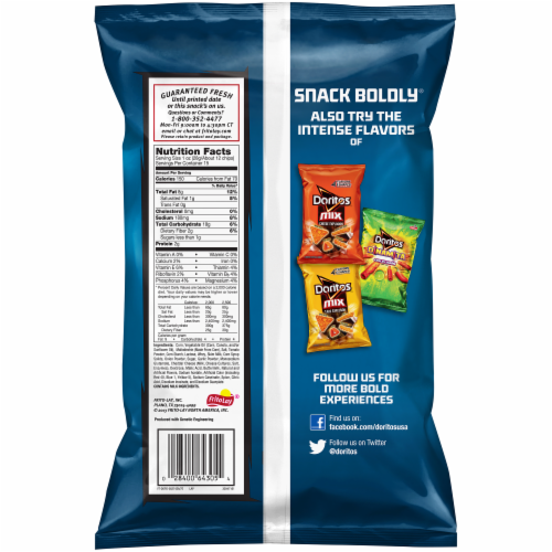 Doritos Cool Ranch Tortilla Chips Party Size Perspective: back