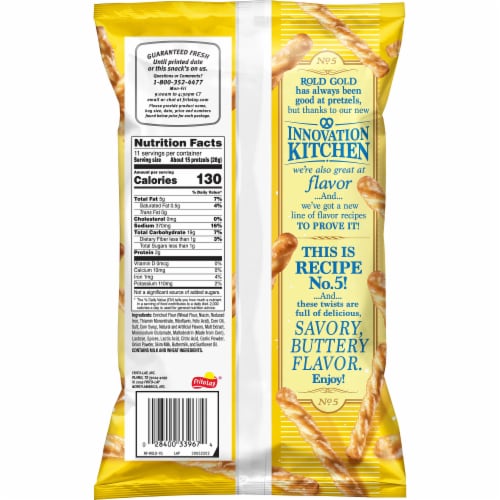 Rold Gold Recipe No 5 Savory Butter Pretzel Twists Snacks Perspective: back