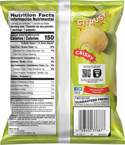 Lay S Limon Potato Chips 1 Oz Food