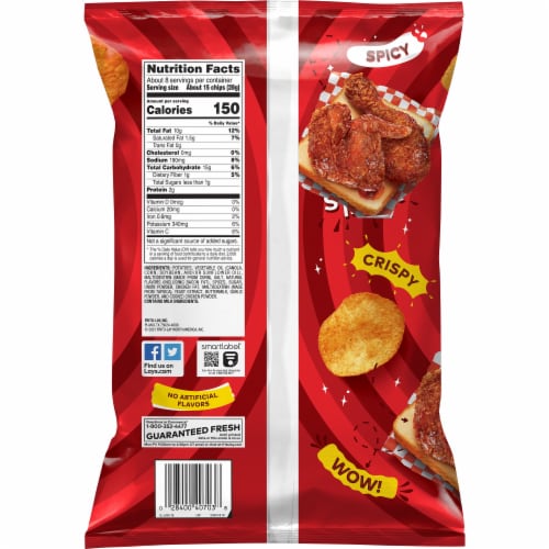 Lay's® Nashville Hot Chicken Flavored Potato Chips Perspective: back