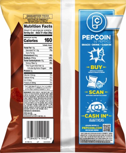 Fritos Chili Cheese Flavored Corn Chips Perspective: back