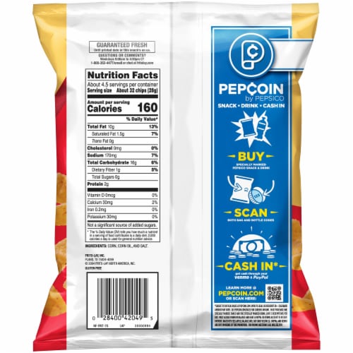 Fritos Original Corn Chips Perspective: back