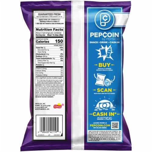 Doritos® Spicy Sweet Chili Tortilla Chips Perspective: back
