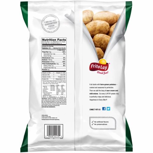 Lay's Sour Cream & Onion Potato Chips Party Size Perspective: back
