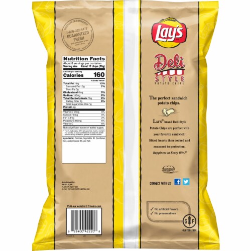 Lay S Deli Style Original Potato Chips 7 75 Oz Qfc