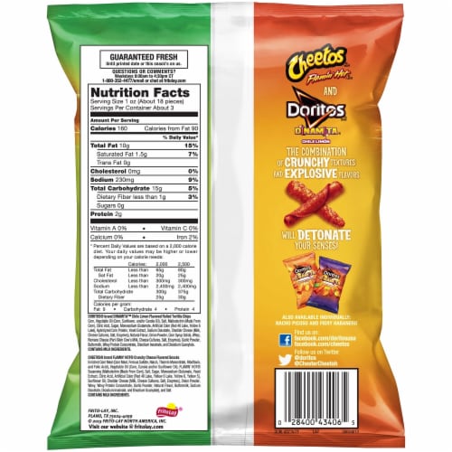 Cheetos Flamin' Hot & Doritos DINAMITA® Chile Limón Flavored