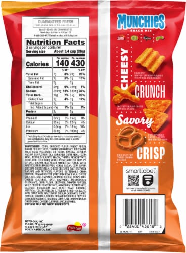 Munchies® Cheese Fix® Snack Mix Perspective: back