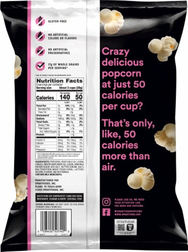 Smartfood Smart 50® Sweet & Salty Caramel Popcorn Perspective: back
