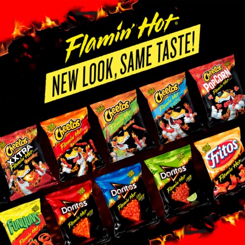 Doritos® Flamin' Hot Nacho Flavored Tortilla Chips Perspective: back