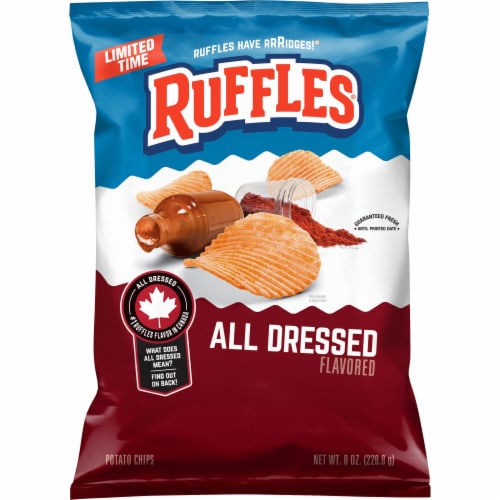 Ruffles® All Dressed Potato Chips Perspective: back