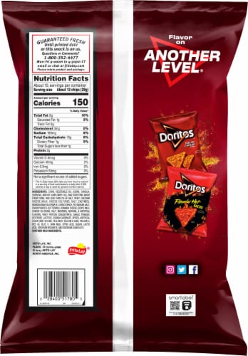 Doritos® Spicy Nacho Tortilla Party Size Chips Perspective: back
