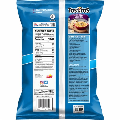 Tostitos® Bite Size Rounds Tortilla Chips Party Size Perspective: back