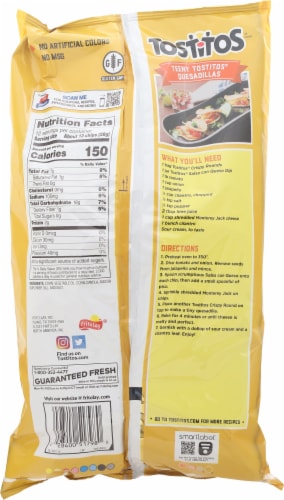 Tostitos® White Corn Crispy Rounds Tortilla Chips Perspective: back