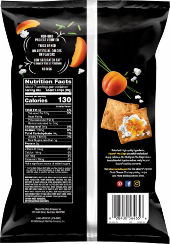 Stacy's Multigrain Baked Pita Chips Snacks Perspective: back