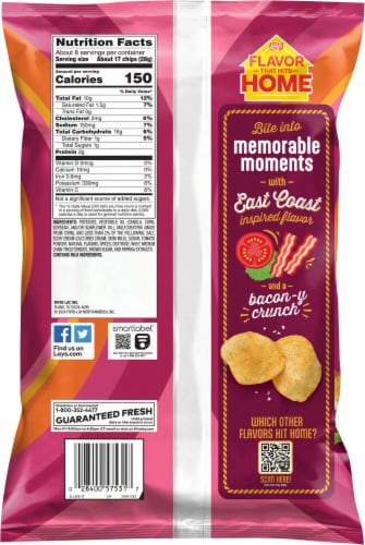 Lay's® Summer BLT Flavored Potato Chips Perspective: back