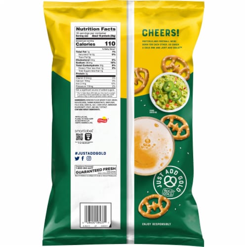 Rold Gold® Football Shaped Pretzels Perspective: back