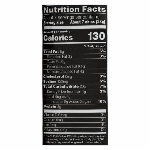 Stacy's Pita Chips Cinnamon Sugar Pita Chips - Cinnamon Sugar - Case of 12 - 7.33 oz. Perspective: back