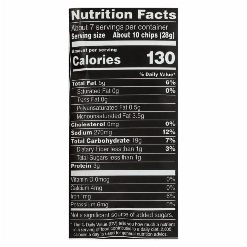 Stacy's Pita Chips Simply Naked Pita Chips - Case of 12 - 7.33 oz. Perspective: back