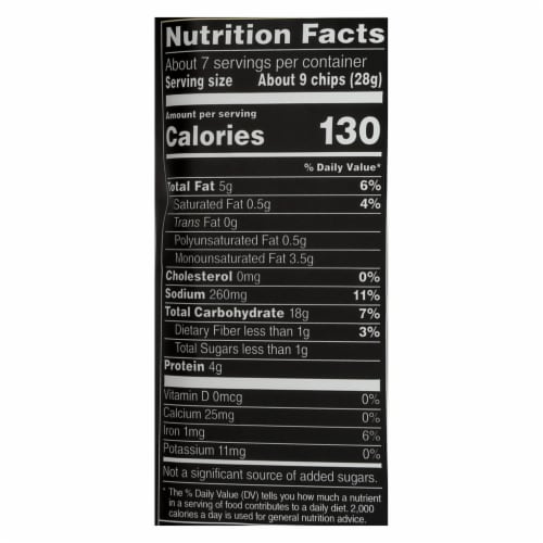 Stacy's Pita Chips Parmesan Garlic and Herb Pita Chips - Case of 12 - 7.33 oz. Perspective: back