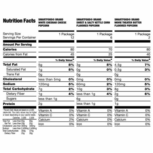 Smartfood Mix Variety Pack Perspective: back
