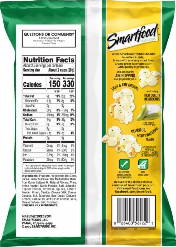 Smartfood® Spicy Jalapeno Ranch Flavored Popcorn Perspective: back