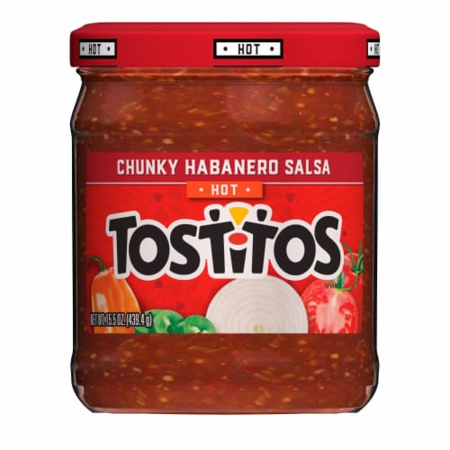 Tostitos Hot Chunky Habanero Salsa Dip Perspective: back