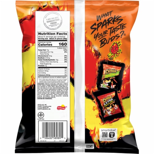 Cheetos® Crunchy Flamin' Hot Chips Perspective: back