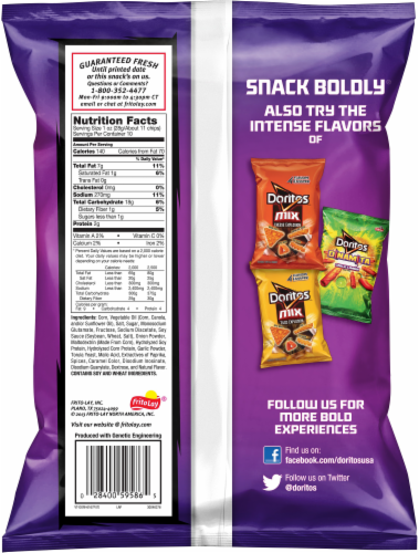 Dorito Sweet Spicy Chili Tortilla Chips Perspective: back